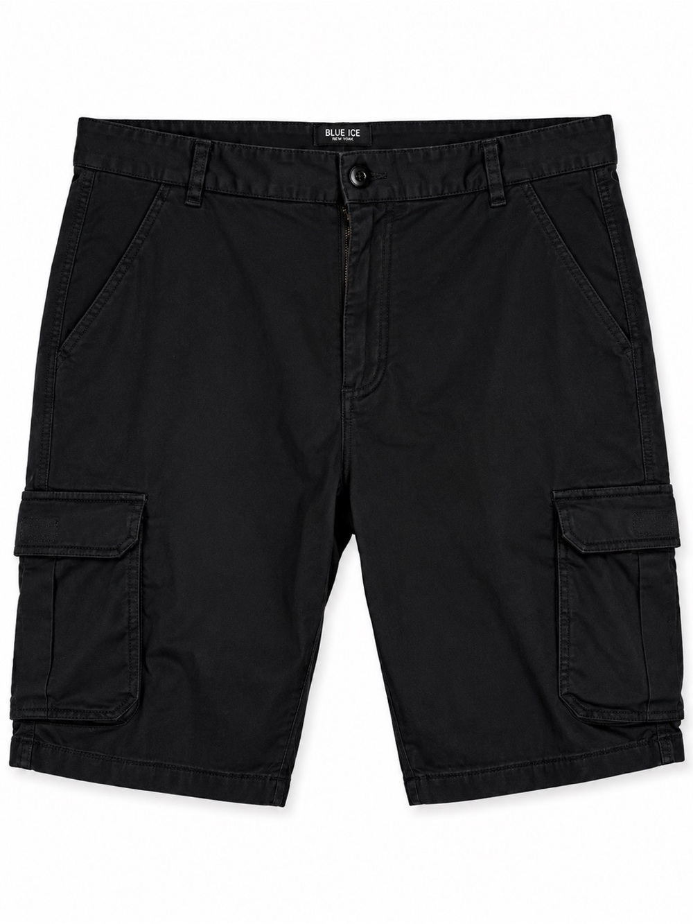 Blue Ice New York Men’s Size 38 Black Cargo Shorts Cotton Stretch